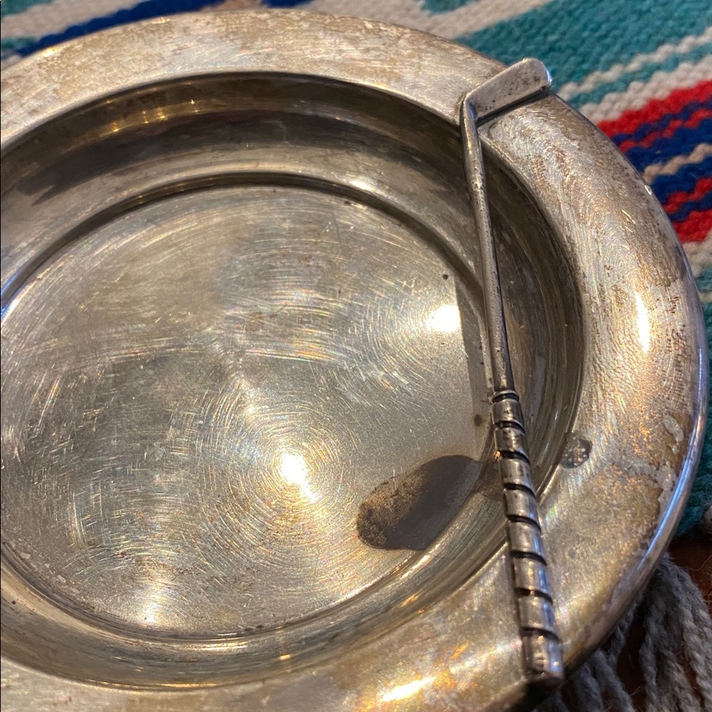 Elegant Sterling Bowl with Golf Club - Picture 3 of 5